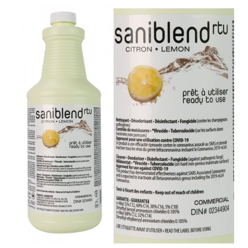 Saniblend cleaner, disinfectant, deodorizer. 950ml