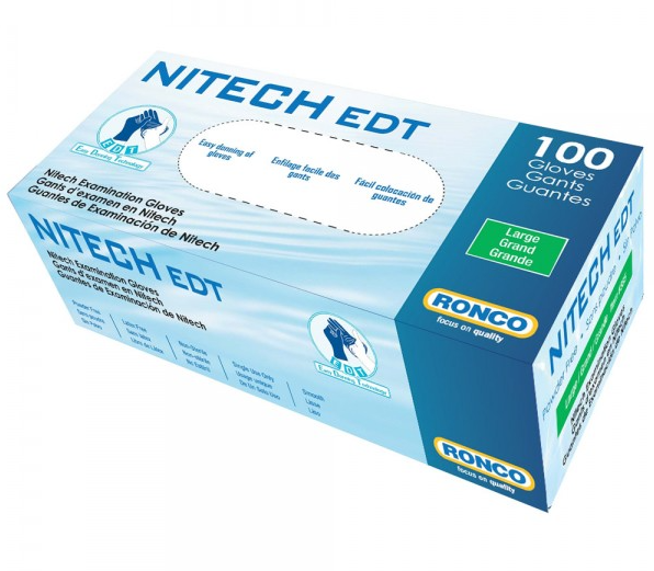 Nitech Gloves Blue-Powder Free - Various Sizes